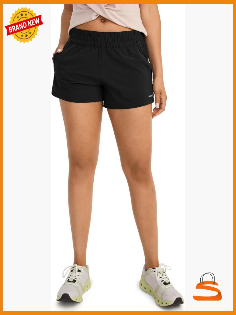 Activewear 3.5" Woven Shorts With Pockets - High Rise Athletic Shorts